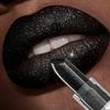 Wasserdichter Glitzer-Lippenstift Sexy Schwarzer Lipgloss Glänzende Lippenfarbe Kosmetik Halloween Lippen Make-up