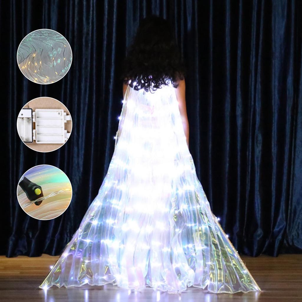 LED Wings Adult Children Costume Cape Circus Led Luminous Costumes Party Show Led Isis Wings Dancewear Performance Clothing