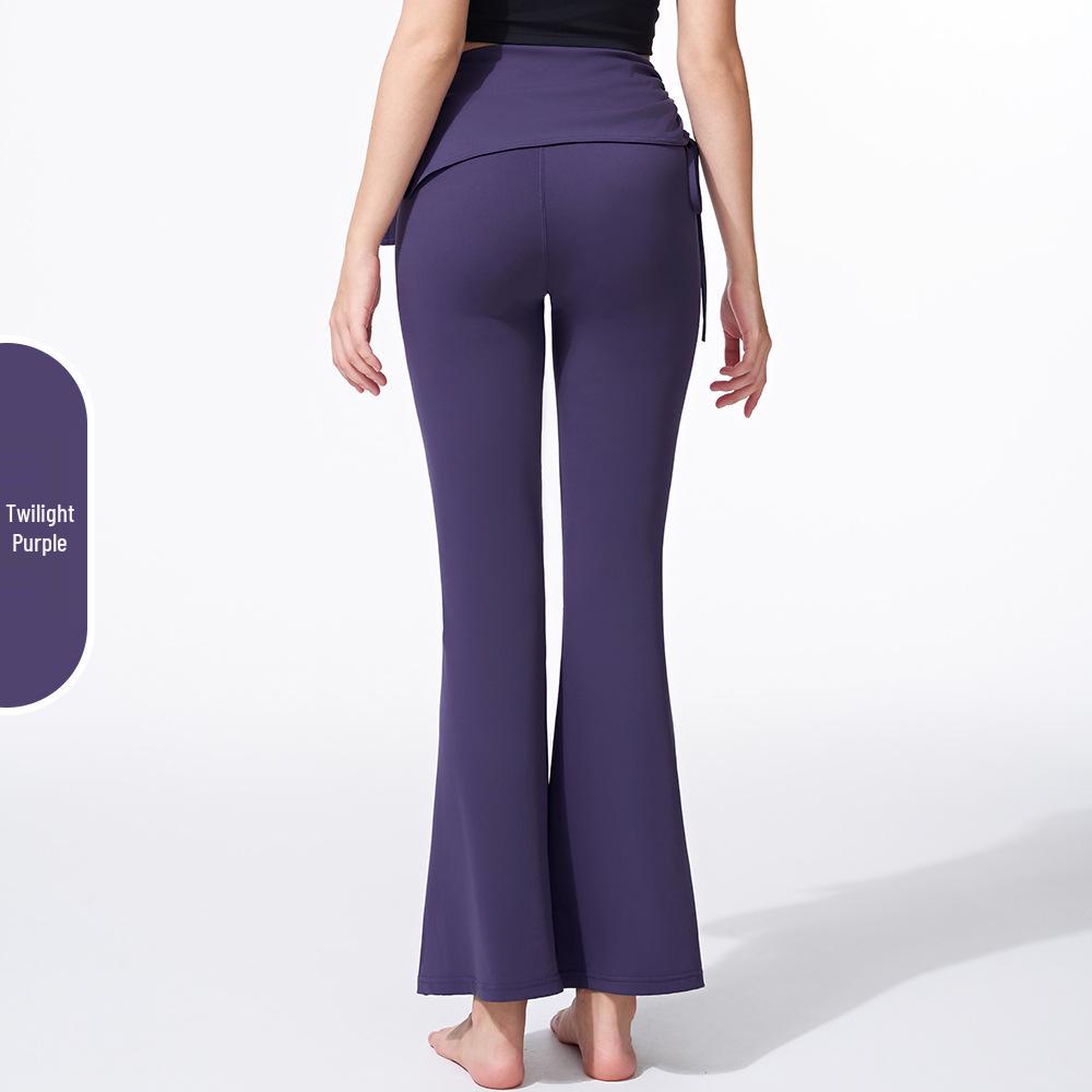 

Женские брюки для йоги с микро-клешем и высокой талией - Фитнес-одежда с эффектом подтяжки бедер Large