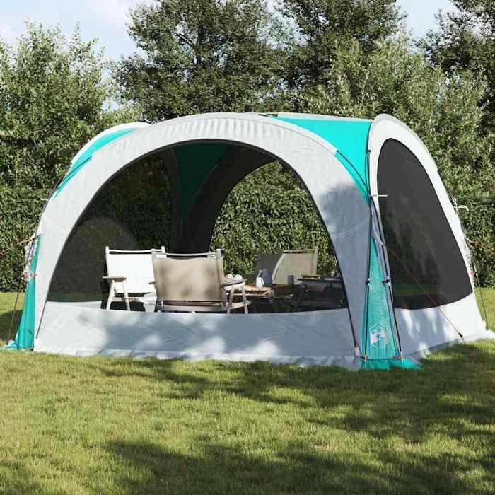 VidaXL Reception Tent, Gazebo with Sidewalls, Barbecue Gazebo, Garden Pavilion Terrace Patio, Green 94370