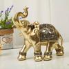 Lucky Elephant Decoration Statue Cute Elephant Figurines Statue for Living Room Bedroom Decor