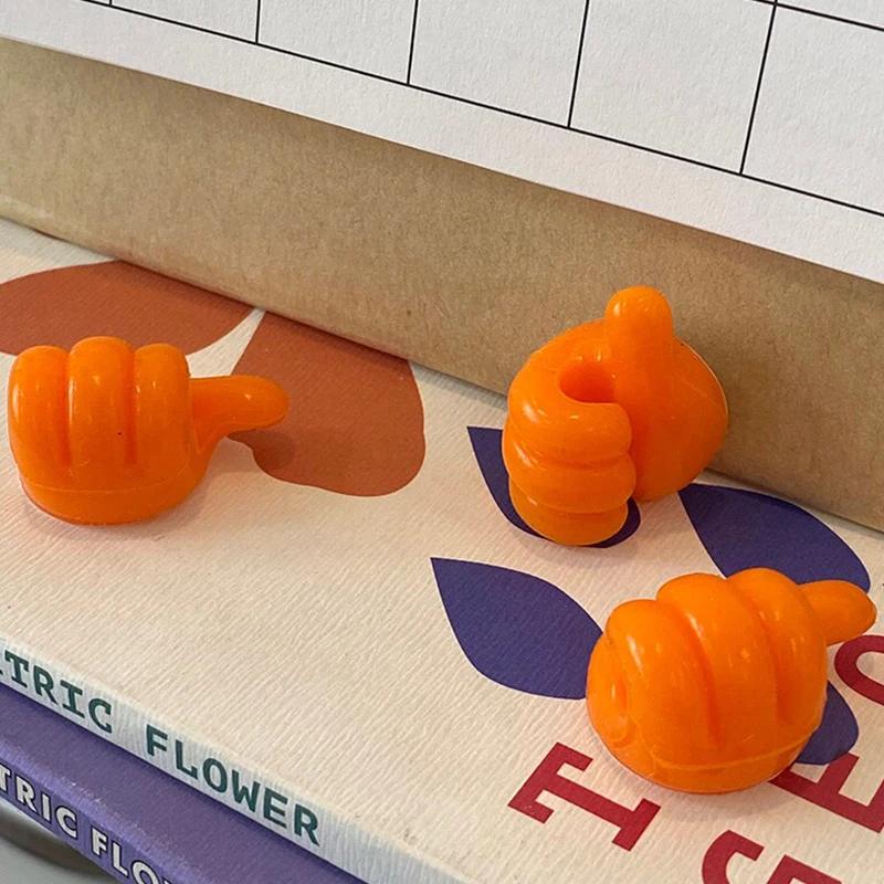 4Pcs Car Hand-shaped Hook Self-Adhesive Creative Silicone Thumb Strong Stickiness Without Leaving Mark Auto Accessories Interior