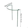 8 Pieces Plant Support Stakes Metal Garden Rings Half Round Easy To Install Stake for