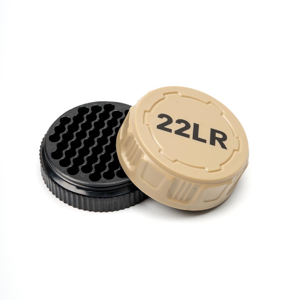 22LR Round Storage Box 50-Round Pocket Case With Screw Lid Durable Mini Organizer For Small Caliber Rounds