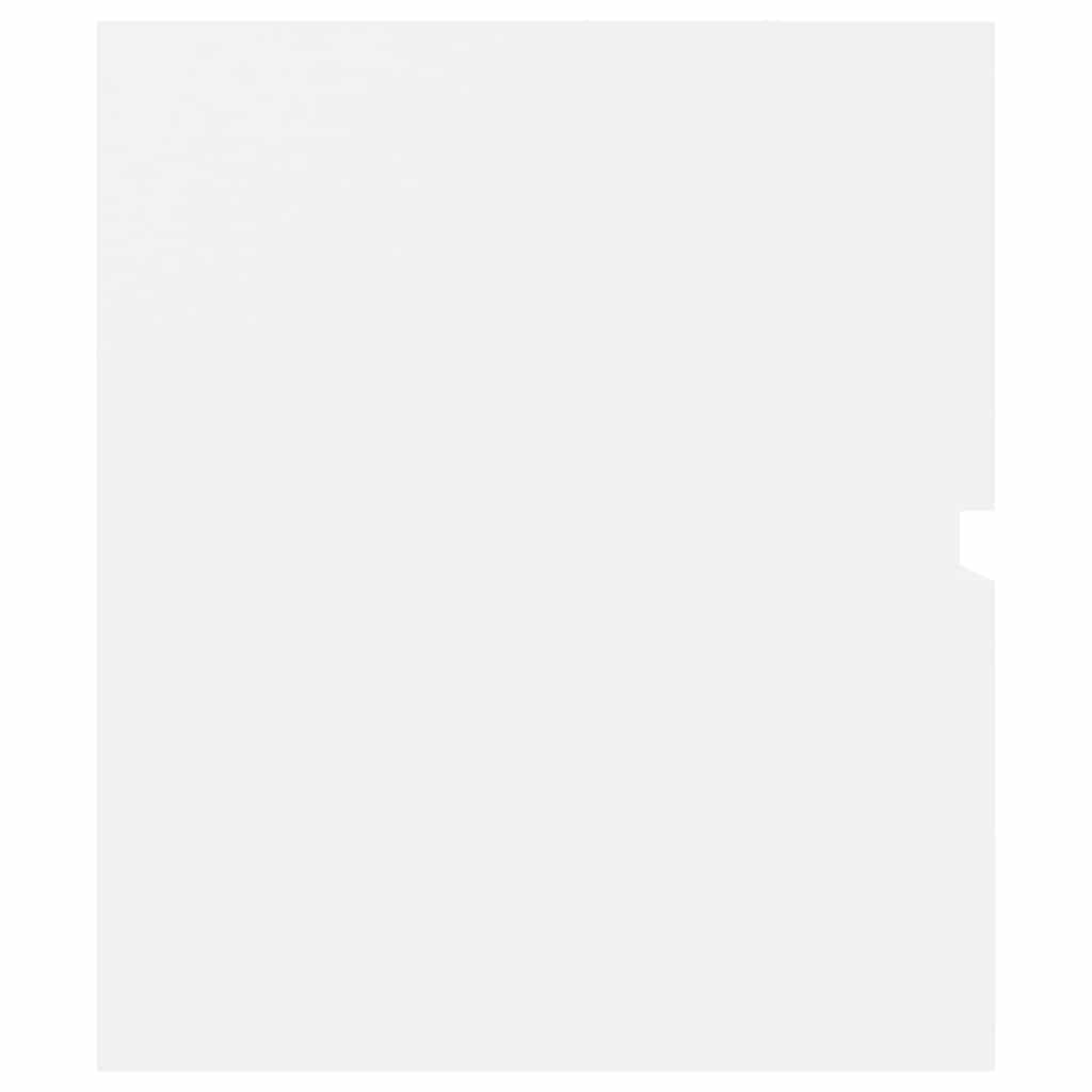 White Bathroom Vanity Cabinet 80 X 38.5 X 45 Cm Particleboard