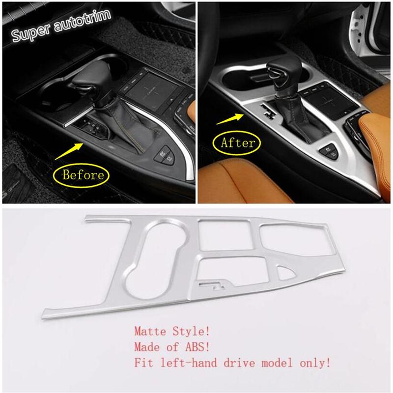 Central Control Gear Shift Panel Water Cup Frame Cover Trim For Lexus UX 200 250H - 2024 Carbon Fiber Accessories Interior
