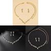 Fashion Jewelry Set With Dazzling Water Diamond For Brides And Women