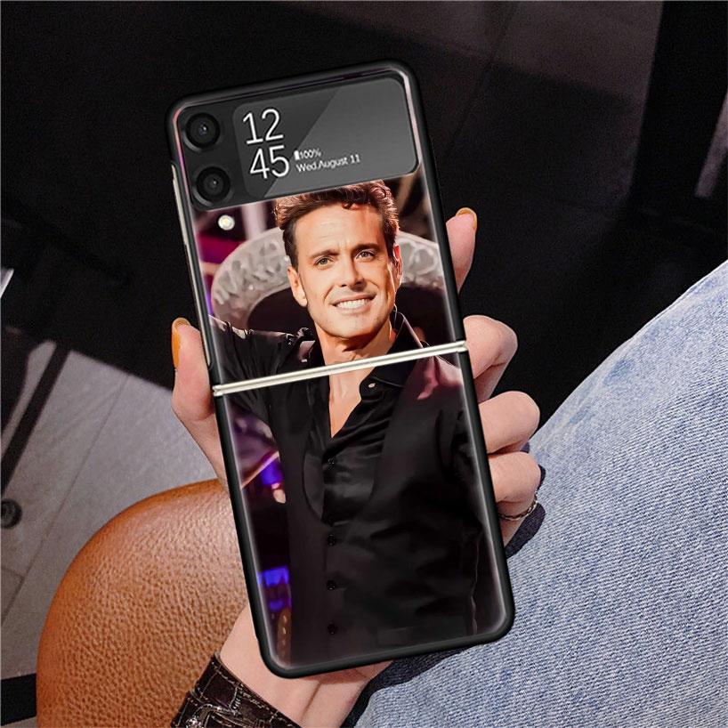 

L-Luis M-Miguel Singer Phone Case For Samsung Z Flip 7 6 5 4 3 Galaxy ZFlip7 ZFlip6 ZFlip5 ZFlip4 ZFlip3 5G Print Cover Samsung Z Flip 6