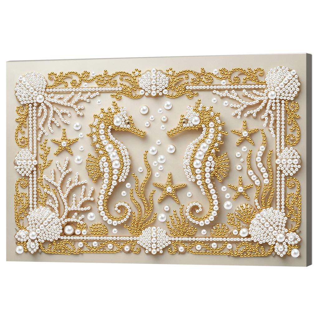 DIY Pearl Painting Kit with Frame 7.87x11.81in Pearl Gem Paintings Picture Arts Craft for Adults Beginners Home Wall Decor