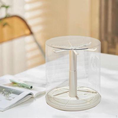 Rotating Clear Display Case Stand for Dolls Creative Decoration Dustproof Figures Holder