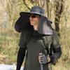 Unisex Summer Sun Hat Outdoor Sun Protection Cap with Neck Flap Breathable Large Brim Hat for Hiking Traveling Fishing