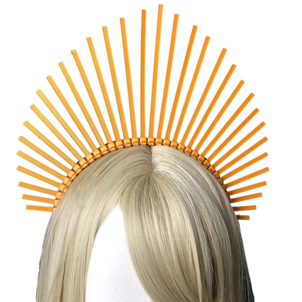 Jugendliche Schüler Halloween Haarband mit Sonnenstrahlen Stacheln Cosplay Engel Heilige Form Stachel-Haarbänder Auftritte Haarreifen