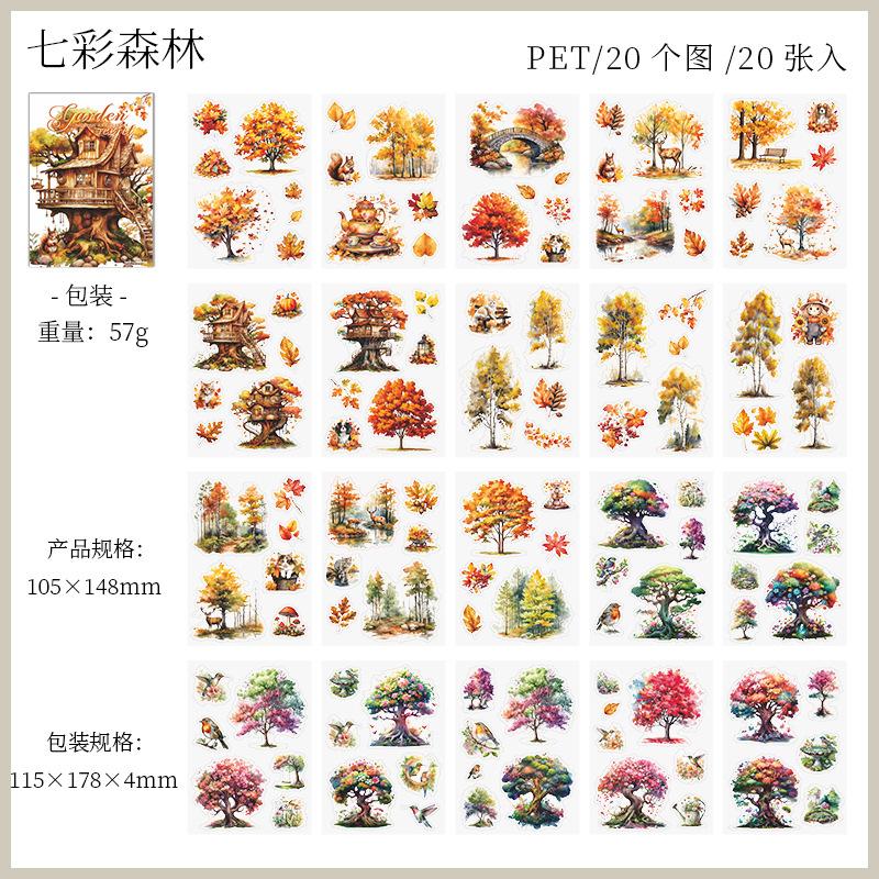 20pcs/1lot kawaii Stationery Sticker My secret garden Diary Planner junk journal Decorative Scrapbooking DIY Craft Sticker