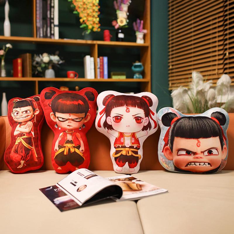 Adorable Creative Nezha Plush Pillow For Home Decor With Unique Anime Design