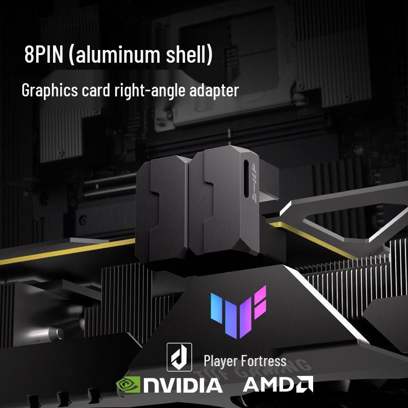 8PIN Graphics Card Adapter 180° Power Elbow 203069 for Host Case Decoration