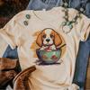 Beagle T Shirt Women Designer Streetwear Graphic Top Female Y2k Manga Clothing