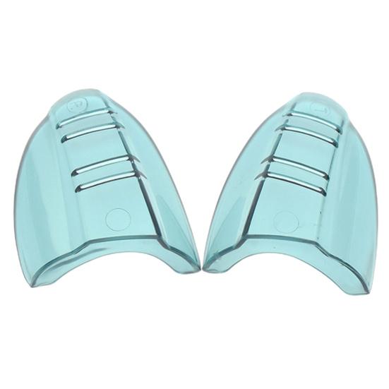 1 Paar bunte TPU-Brillen-Seitenschutz-Abdeckungsflügel, Spritzschutz, einfach zu installieren, transparentes Design, Augenglas-Abdeckungsflügel