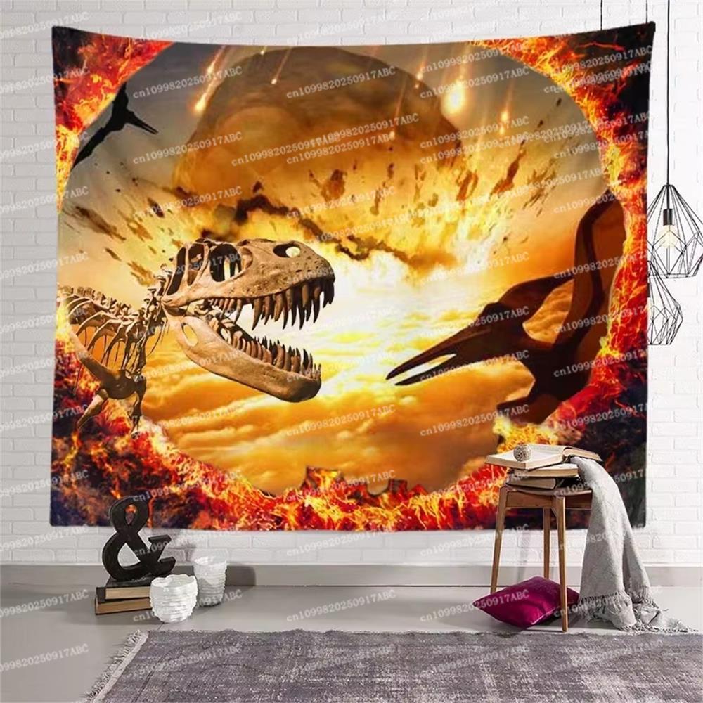 Dinosaur Movie Tapestry Room Wall Hanging Dormitory Tapestry Art Home Home Tapestry Decor Tapestry Applicable Cloth Sofa Cover