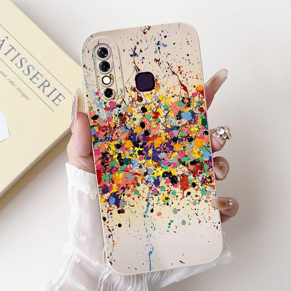 For Infinix Hot 8 Case Hot8 X650C X650B Cover Silicone Soft TPU Funda Phone Case For Tecno Camon 12 Camon12 Shell