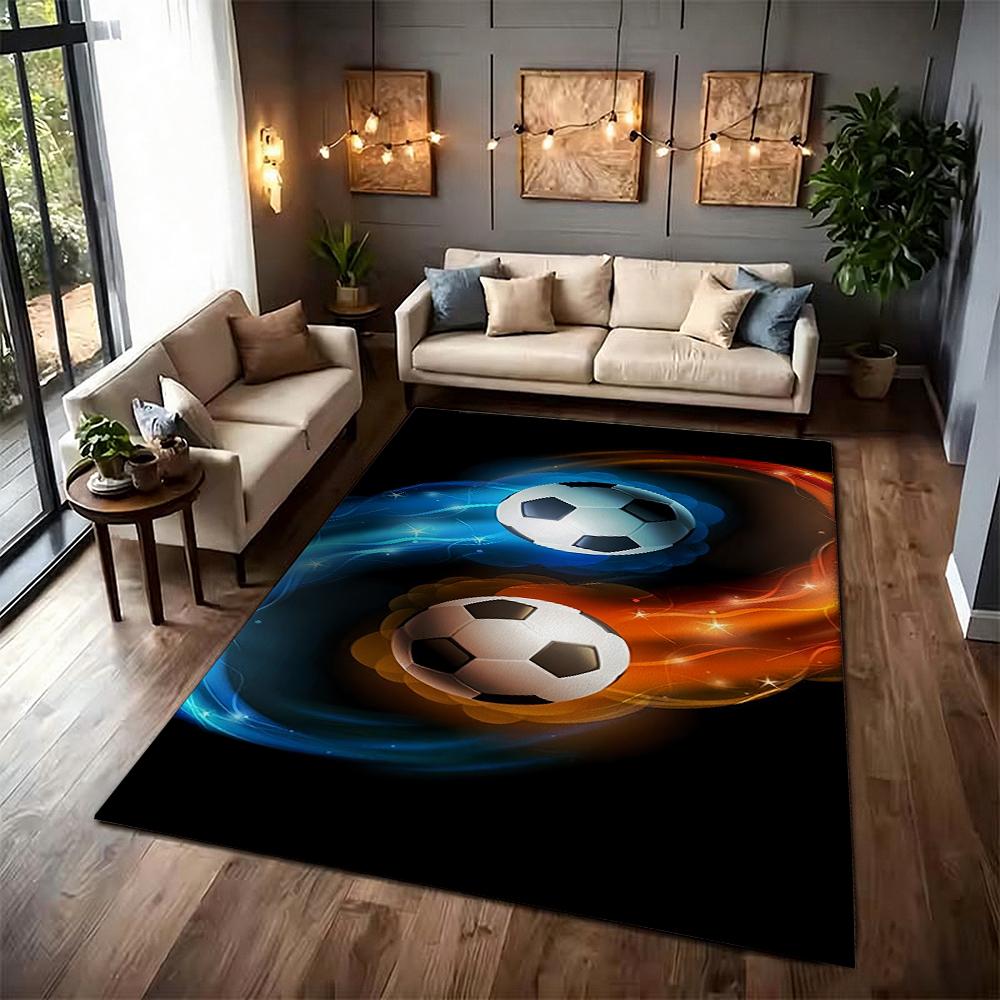 Football Game Patterned Rug Allseason Carpet For Bathroom Kitchen Home Decor New Year Gift