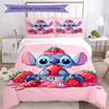 3pcs Stitch Bedding Set Duvet Cover Closure Includes 1 Duvet Cover & 2 Pillowcases, Soft and Comfortable for All Seasons.