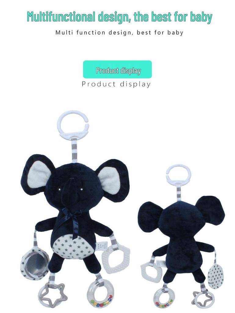 Adorable Hanging Toys: Elephant, Koala & Rabbit for Baby Cribs & Cars