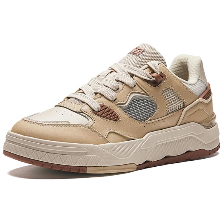 Anta Non-Slip Wear-Resistant Low-Top Skate Shoes Men Sneakers Brown 912428002-2