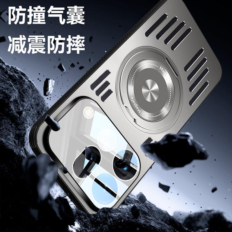 Applicable to OPPOFindX1sPro mobile phone case, new aluminum alloy heat dissipation lens integrated bracket, anti-drop cover