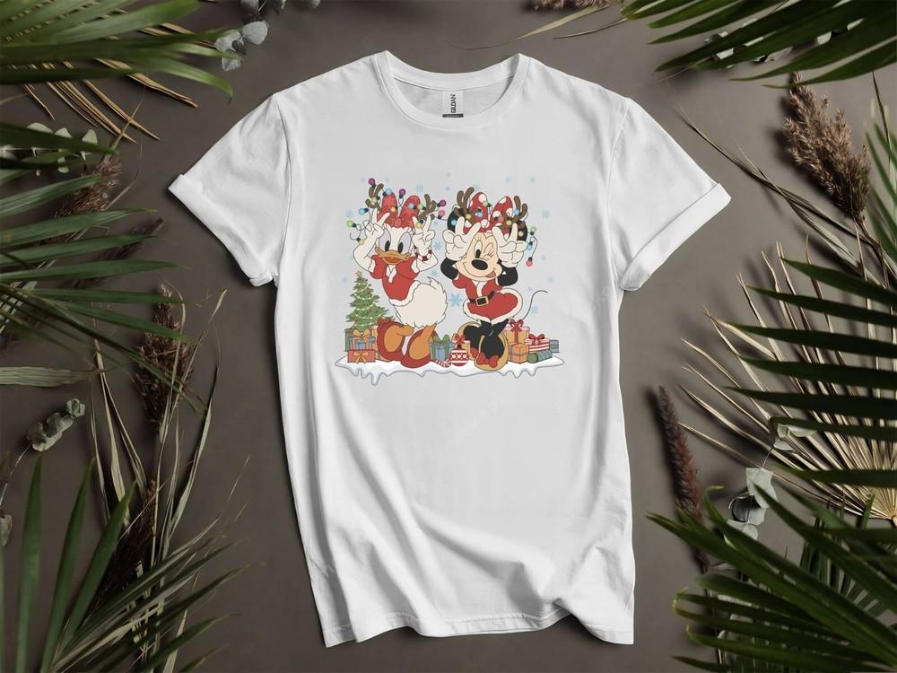 

Minnie And Daisy Christmas T-shirt T shirt Men Women Unisex Tshirt I115 L