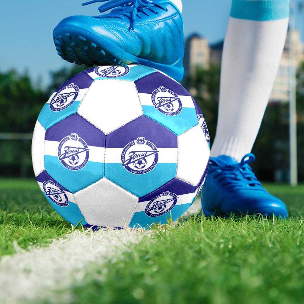 Zenit Saint Petersburg Indoor Soccer Ball Colorful All Ages Size 5 Machine Stitched PVC Competition Ready Durable High-Bounce