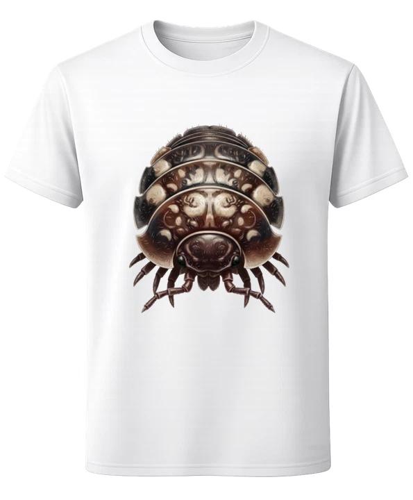 Woodlouse Bug T-Shirt Realistic Isopod Insect Nature Lover Graphic Unisex Tee S