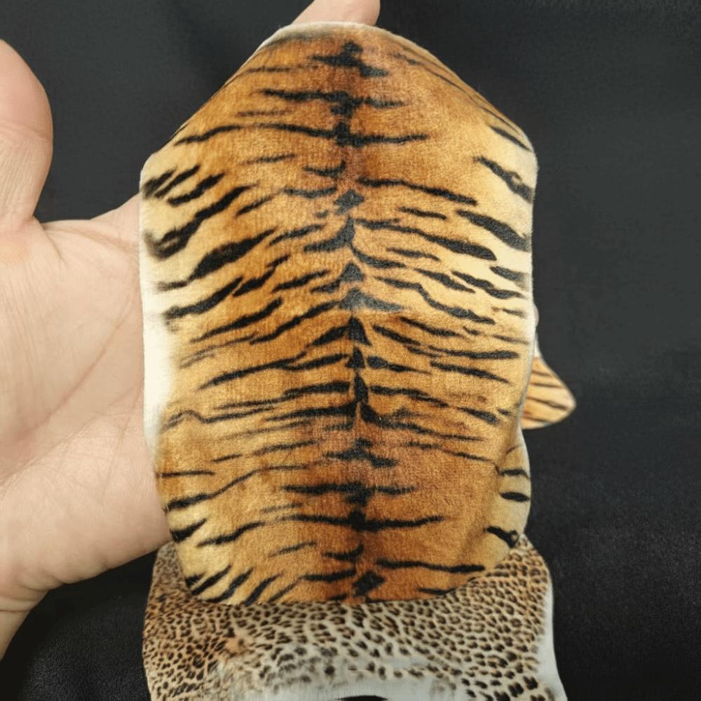

1: 12 Dollhouse Miniature Carpet Mini Simulation Floor Blanket Mat Tiger Pattern Leopard Pattern Doll House Decoration