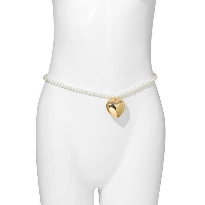 Big Small Heart Pendant Waist Chain Body Chains Waist Belt Chain Summer Beach Waist Body Chain Jewelry for Women Girl