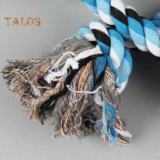 5-Knot Dog Rope Toy Heavy-Duty Dog Chew Rope Toy for Aggressive Chewer Interactive Dog Pull Cotton Rope for Tug of War Game