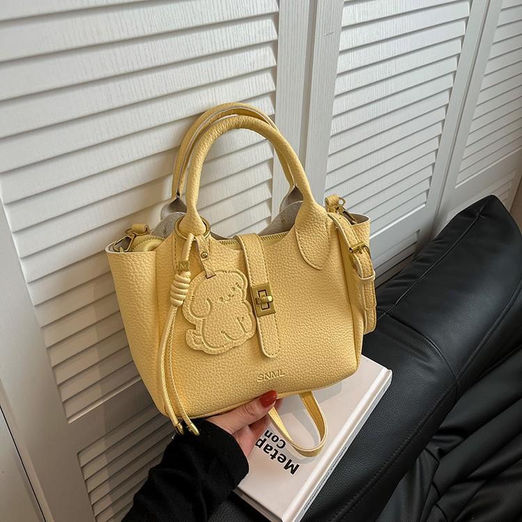 Premium handbag women's 2025 summer new fashion versatile shoulder messenger bag bucket bag