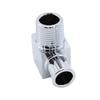 1pc 90 Deg Heater Hose Fitting 5/8" 1/2" Npt Hose Barb Chrome Billet Aluminum For Universal Water Pumps or Intake Manifolds
