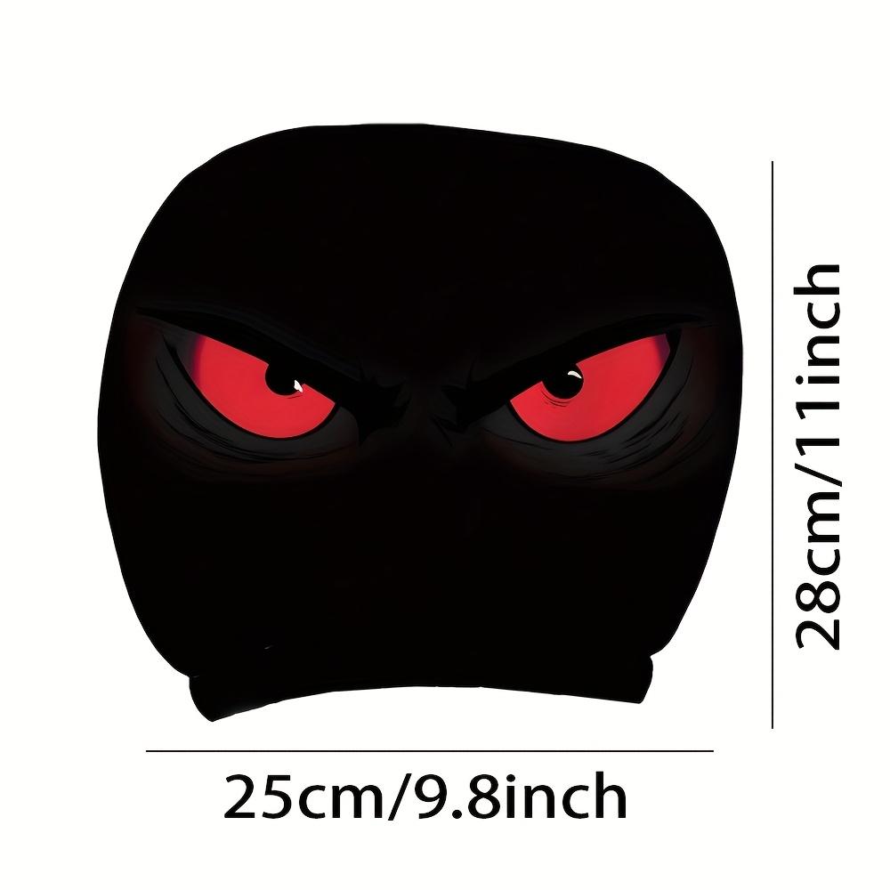 Red Devil Eye Pattern Seat Headrest Covers, Fashionable and Unique Design, Enhances In- Ambiance, Suitable for Daily Driving and Long-Distance Travel