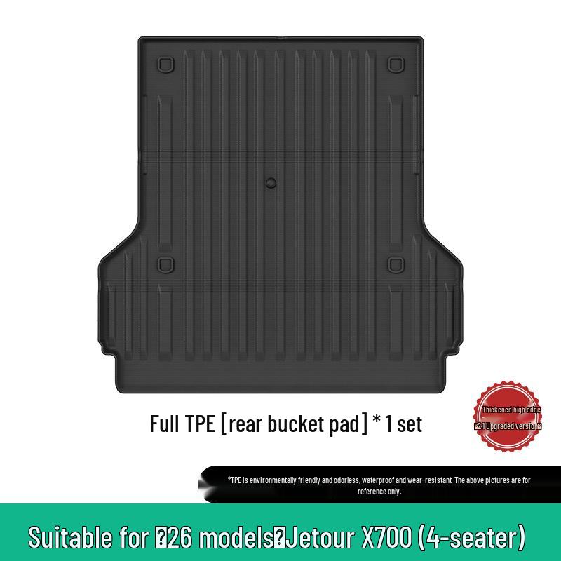Compatible with 25 Jetour G700 models: TPE floor, trunk, and backrest mats.