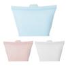 Sac de Conservation Alimentaire en Silicone de Qualité Alimentaire avec Bande d'Étanchéité Pochette Étanchéité Reutilisable Compatible Micro-ondes Conservation Fraîcheur pour Cuisine Maison Salle à Manger