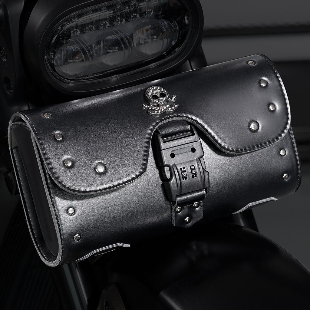 Punk Retro Anti-Theft Password Locomotive Trailer Motorcycle Outdoor Riding Electric Vehicle Modified Pendant