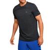 Under Armour Casual Sports Round Neck Breathable T-Shirt Men Tops Black 1351448-001