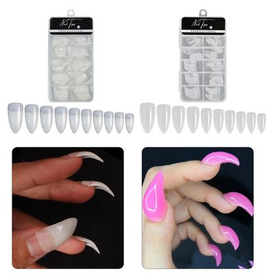 100 Stück Halloween Hexennägel Gefälschte Fingerklaue Requisiten Hexennägel Halloween Kostüm Nagelkrallen Hexen Requisiten Zubehör