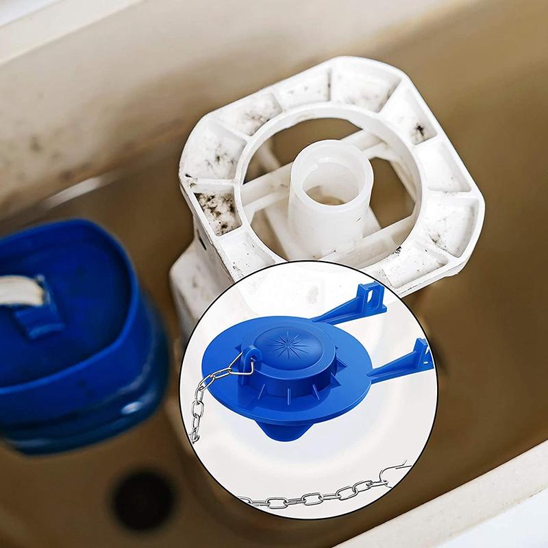 AAAF Toilet Flappers Replacement Universal Rubber Toilet Bowl Flapper With 4 Pieces Flapper Chains Replacement