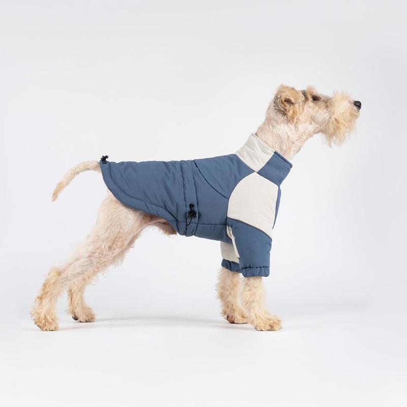 

Winter Pet Warm Cotton Clothes Medium and Small Dog Clothes Thickened Jacket Night Reflection Windproof Dog Coats Products S синій