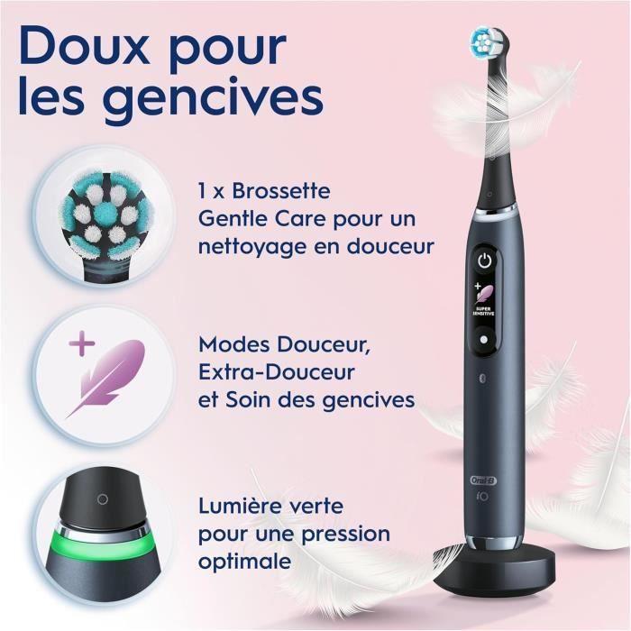 Brosse à dents électrique - oral-b - io 9 - noir - 7 modes - édition spéciale