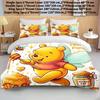 Set Biancheria da Letto per Bambini Winnie the Pooh in Flanella e Colori Vivaci per Decorazione Stanza Bambini