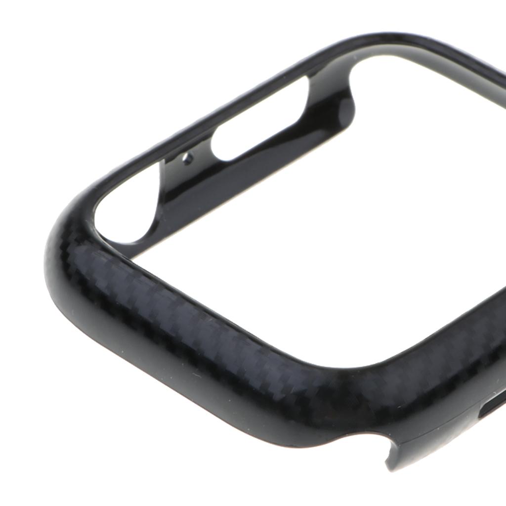 Minimalist Carbon Fiber Protective Watch Case Lines PC Skin Smart Cover for Watch Series