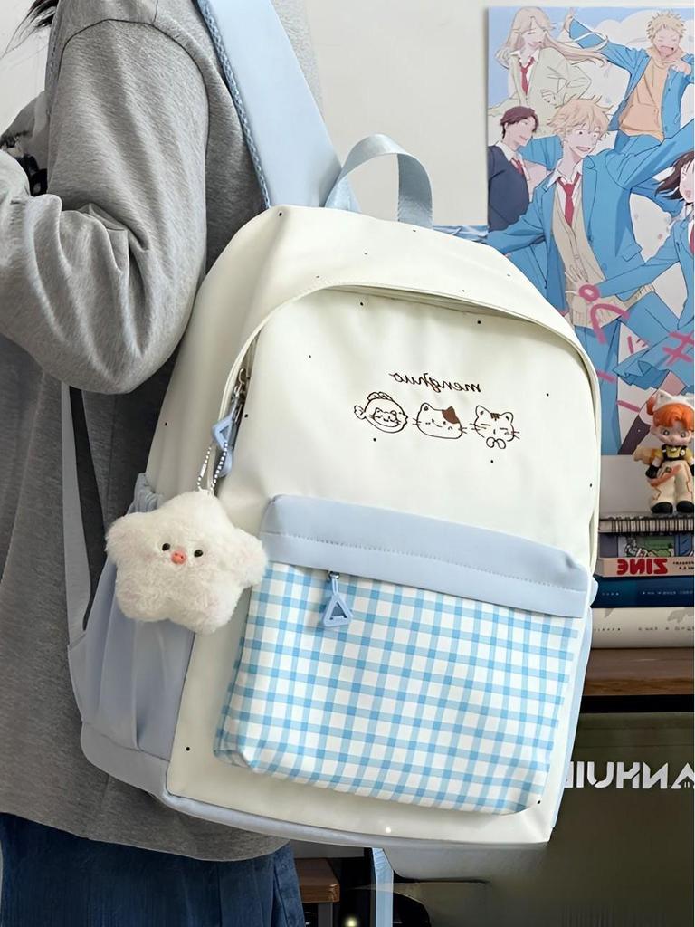 Japanese-Style Cute Backpack for Students: Lightweight, Double-Shoulder Bag for Elementary To High School Girls