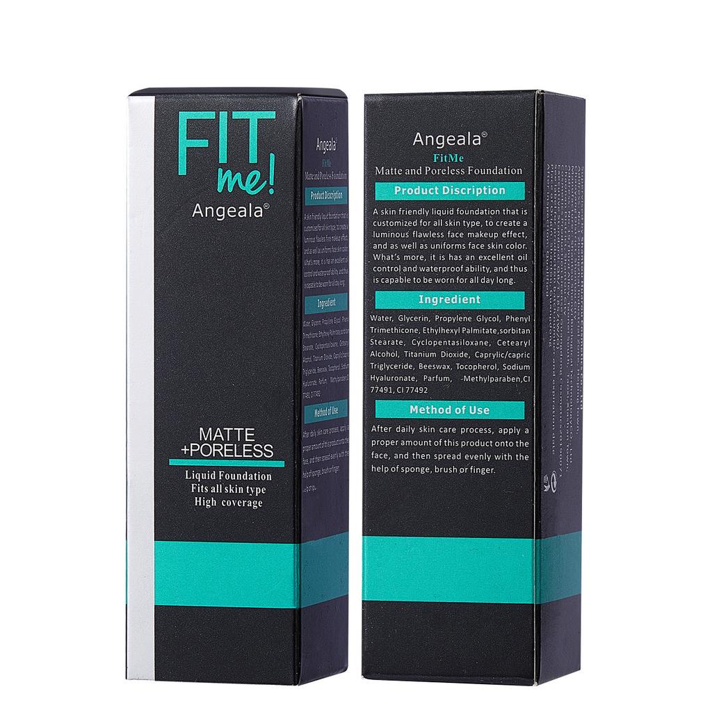 Fläckfri och långvarig flytande foundation med slät matt yta och vattentät isolering