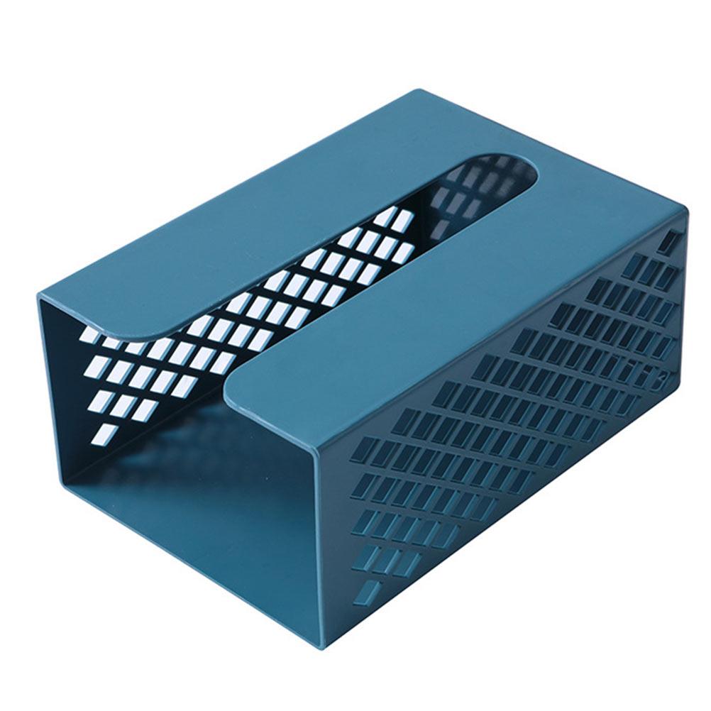 Dump Pouch Tissue Holder Paper Extraction Box Wall-mounted No Punching Towel Rack Navy
